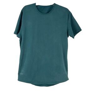 BYLT Drop Cut Lux Shirt Mens Size M Green Bodybuilding T-Shirt Gym Short Sleeve